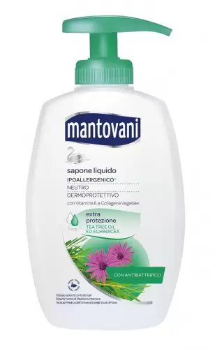 Mantovani sapun lichid antibacterian 300 ml bax 12 buc.