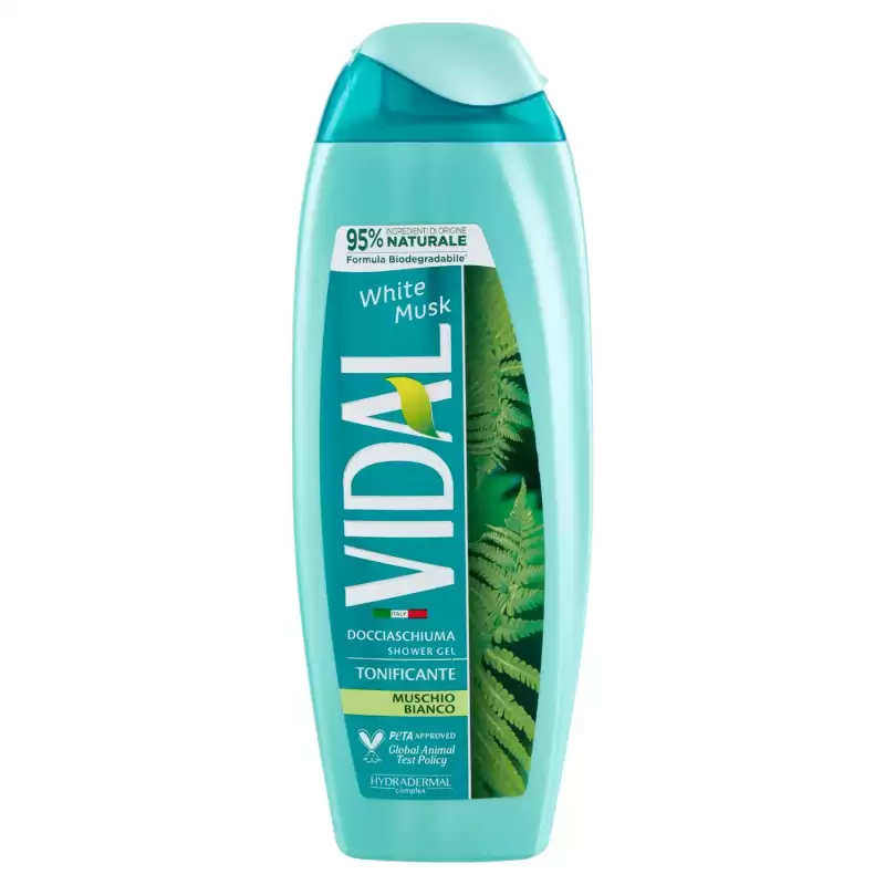 Vidal Gel De Dus Cu Musc Alb 250 ml Bax 12 buc.