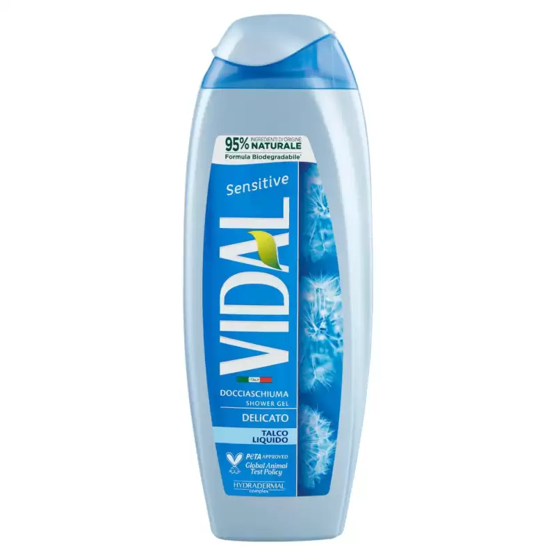Vidal Gel De Dus Cu Talc 250 ml Bax 12 buc.