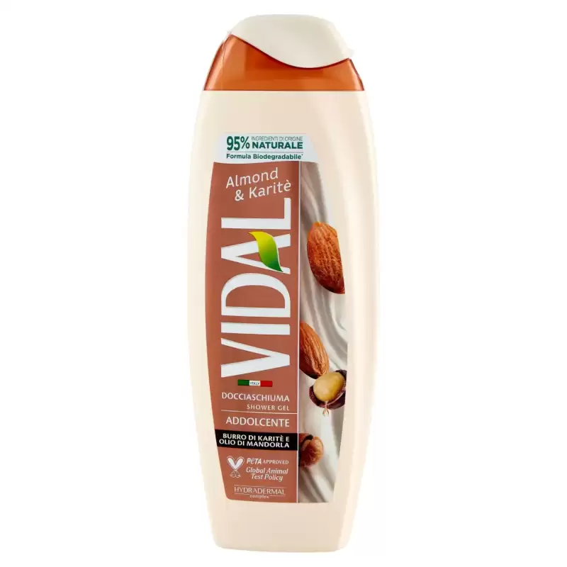 Vidal Gel De Dus Cu Unt de Shea și Ulei de Migdale 250 ml Bax 12 buc.