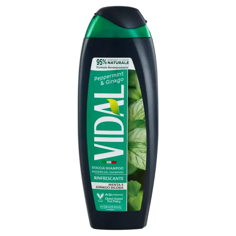 Vidal Gel De Dus Cu Menta si Ginkgo Biloba 250 ml Bax 12 buc.