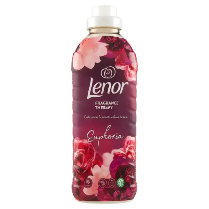 Lenor Balsam Rufe Concentrat Iasomie Stacojie si Trandafir de Mai, 40 spl 840 ml Bax 12 buc.