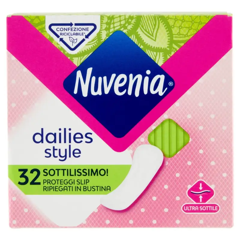 Nuvenia Protectoare Foarte Subtire pentru Chiloti 32 Plicuri Bax 12 buc.