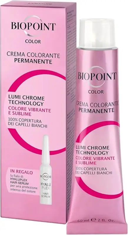 Biopoint Vopsea Par Crema Negru + Fiola 60 ml N1 Bax 6 buc.