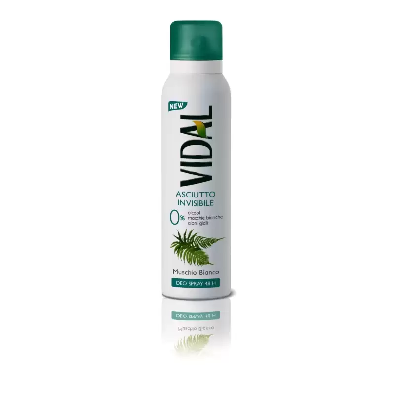 Vidal Deodorant Spray Cu Musc Alb 150 ml Bax 6 buc.