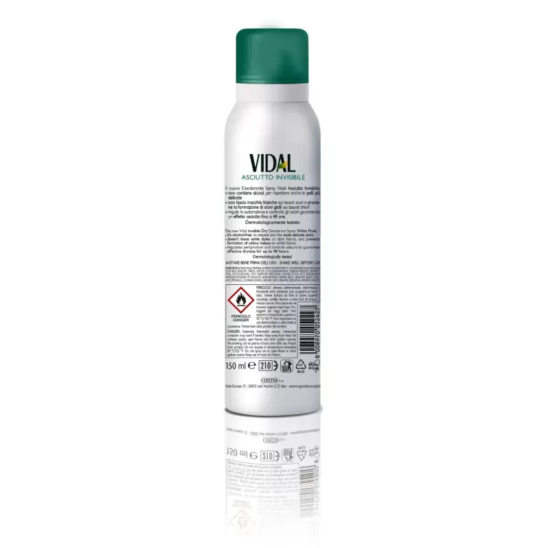 Vidal Deodorant Spray Cu Musc Alb 150 ml Bax 6 buc.