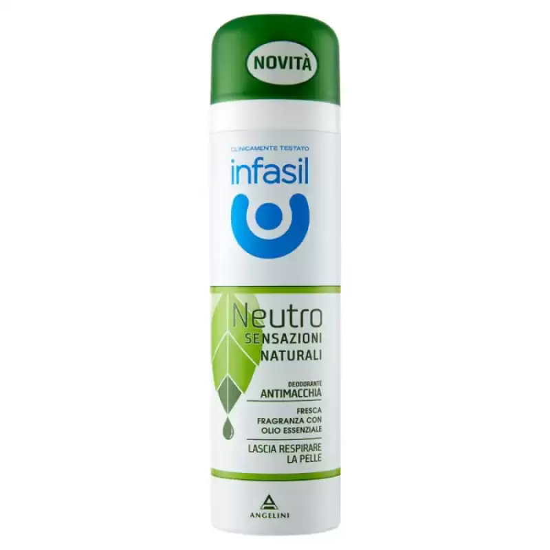 Infasil Deodorant Spray Neutral Natural Sensations Essential Oil 150 ml Bax 6 buc.