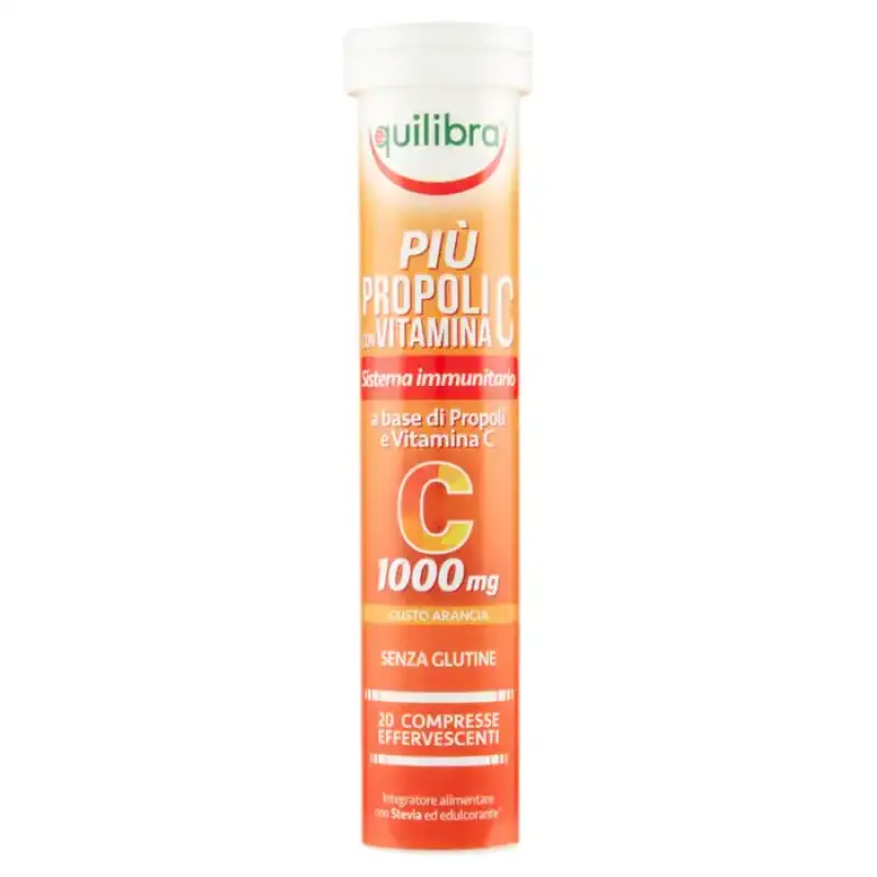 Equilibra Supliment Propolis cu Vitamina C Aroma de Portocala 20 Tablete Bax 12 buc.