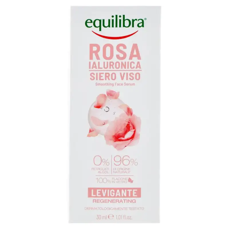 Equilibra Ser pentru Fata Rosa Hyaluronic Smoothing Regenerating 30 ml Bax 6 buc.