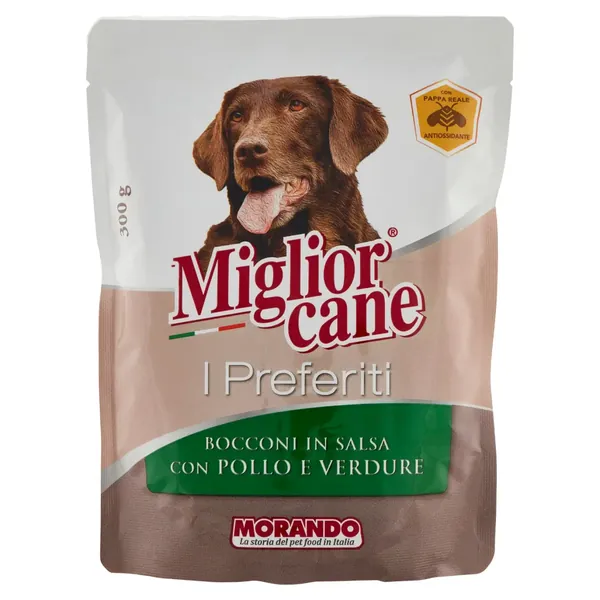 Miglior Cane I Preferiti Hrana in Sos cu Pui/Legume 300 g Bax 12 buc.