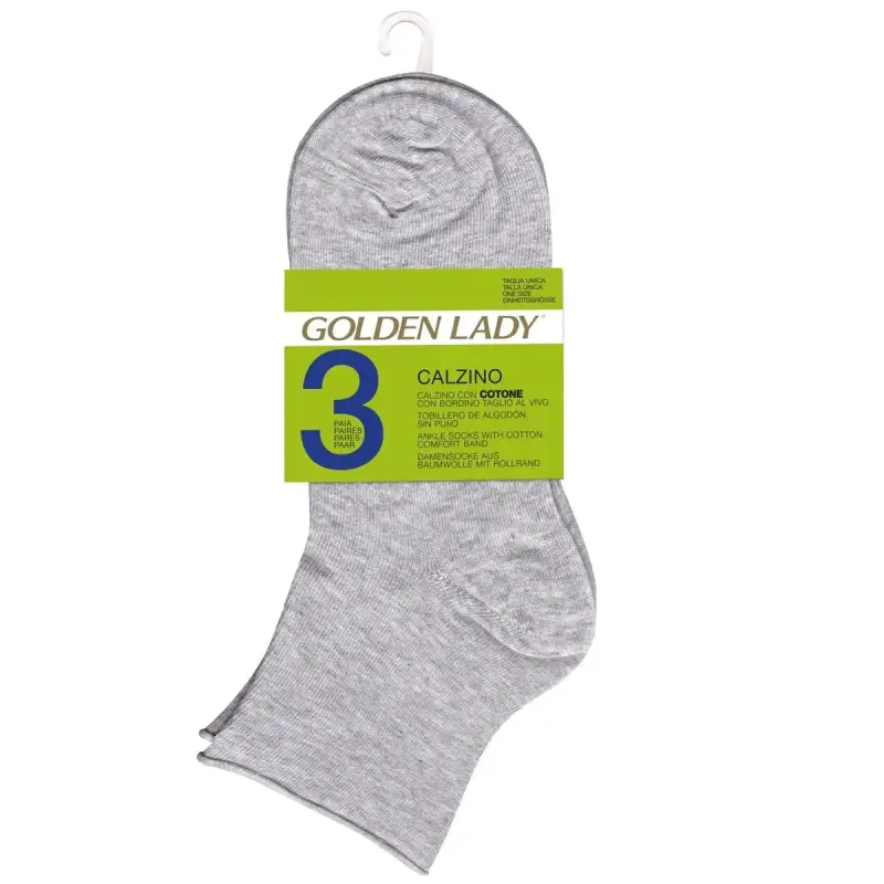 Golden Lady Sosete Sport Dama Gri X3 Bax 3 buc.