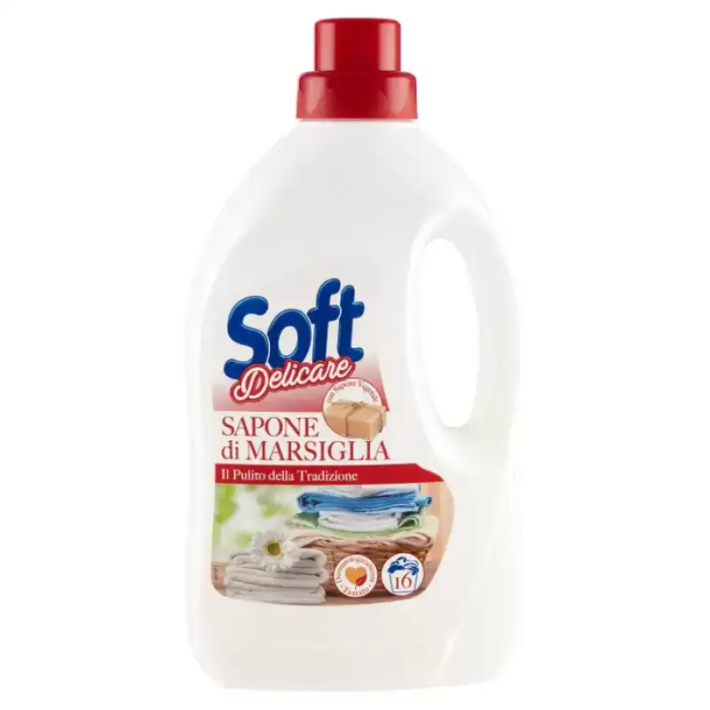 Soft Detergent  lichid Marsiglia 1L, Bax 15 buc 