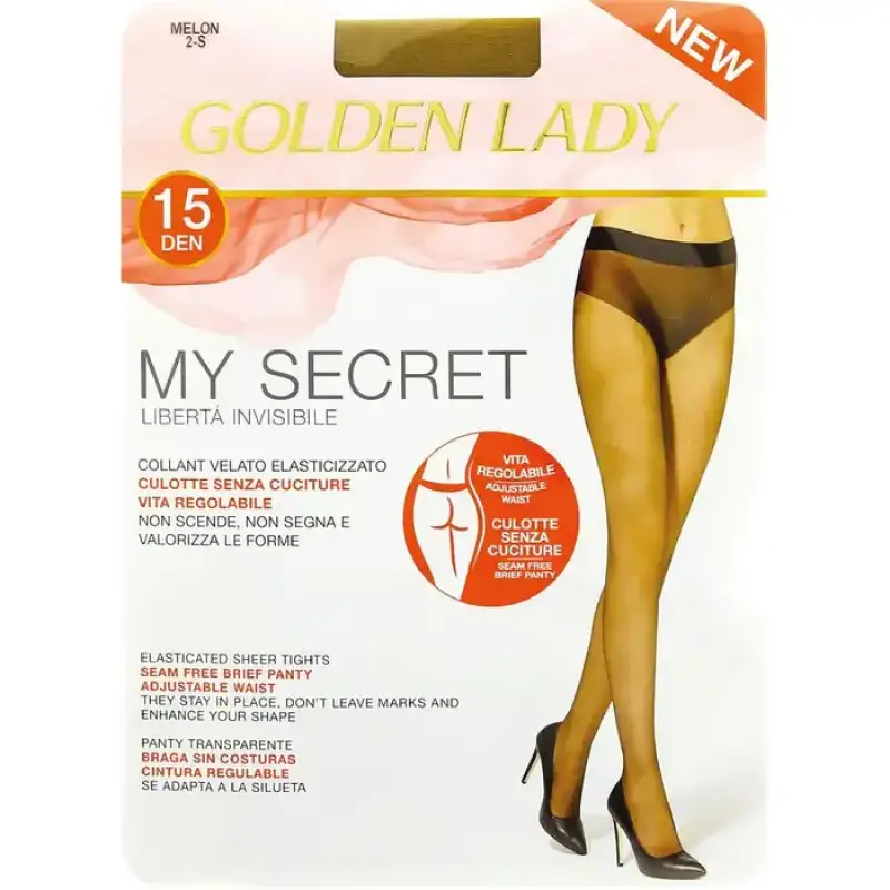 Golden Lady Ciorapi My Secret 15 Denari Color Melon S Bax 5 buc.