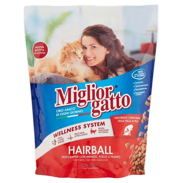 Miglior Gatto Carne Vită Crocantă, Pui Ficat 800 Gr Bax 9 buc