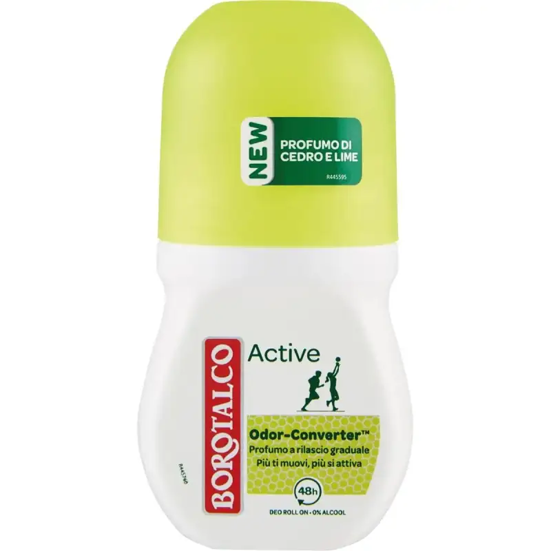 Borotalco Deodorant Active Roll On Lime/Cedro 0% Alcool 50 ml Bax 6 buc.