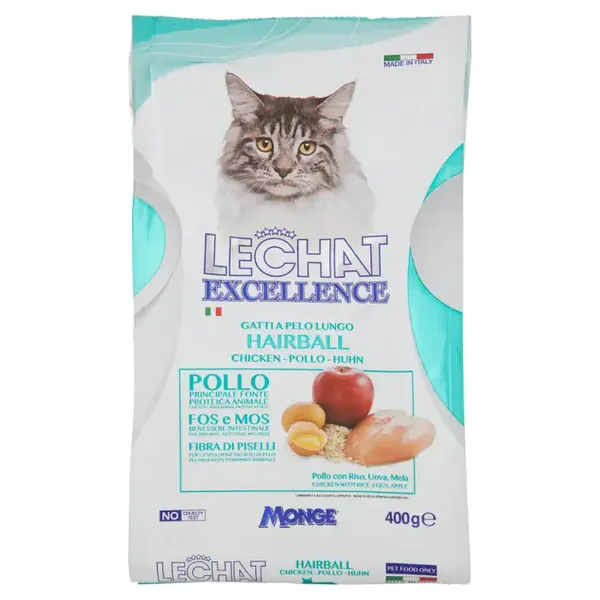 Lechat Crochete de pui Haiball Excellence pentru pisici cu păr lung 400 gr Bax 10 buc