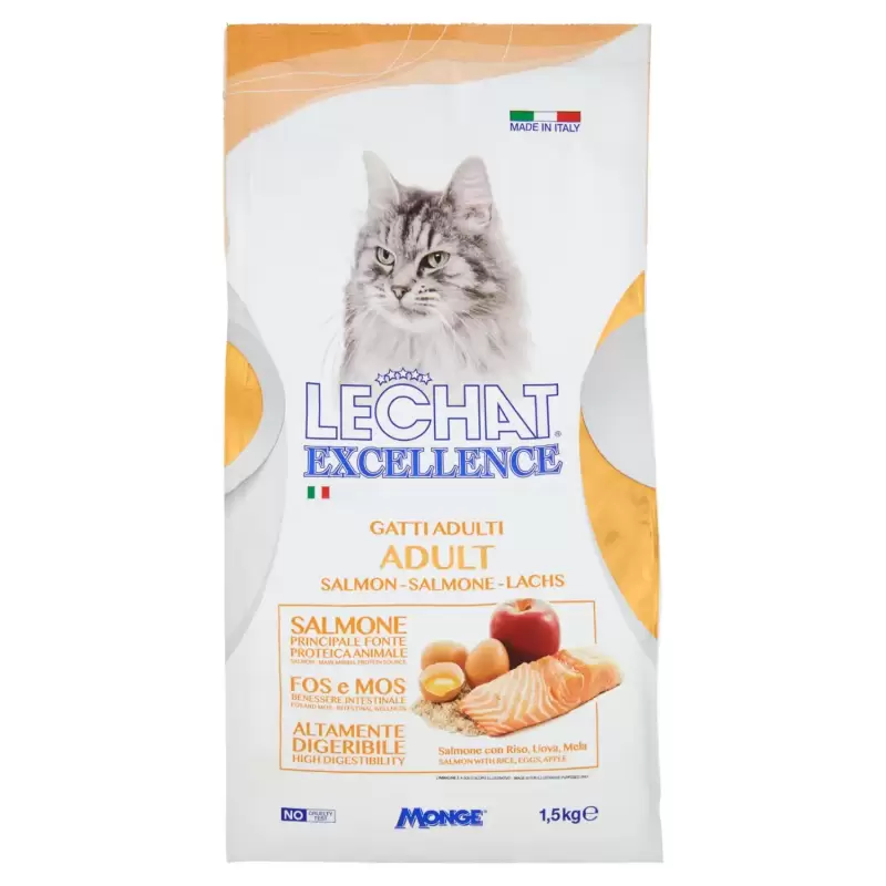 Lechat Excellence Adult Somon 1,5 kg Bax 6 buc