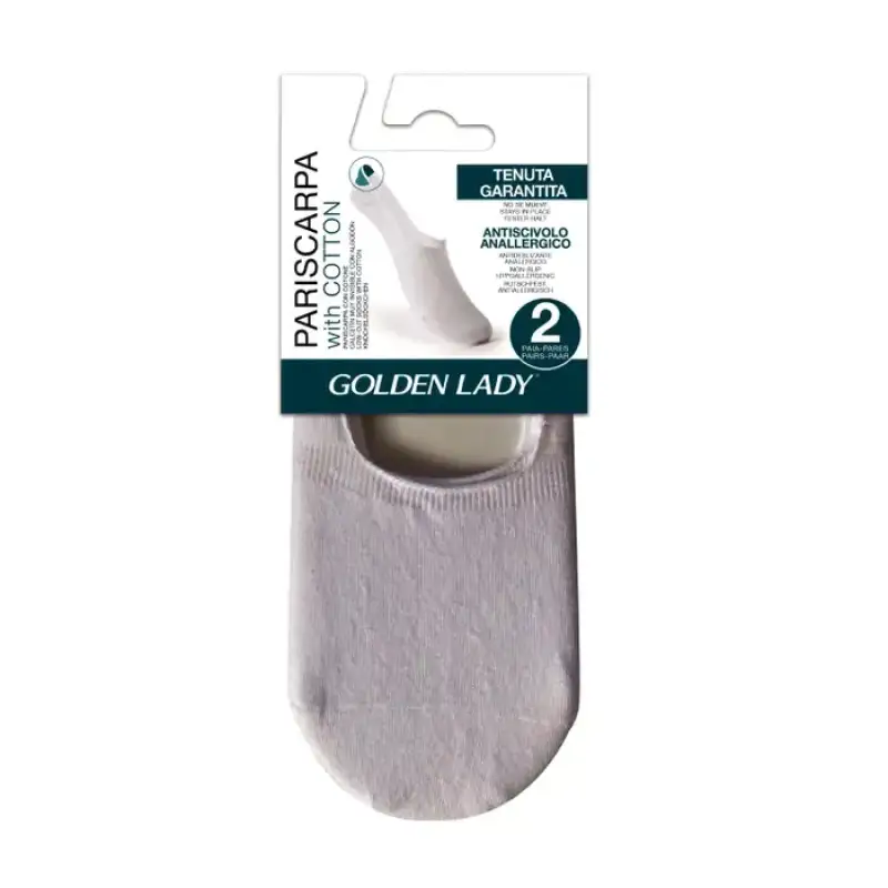 Golden Lady Sosete Pariscarpa Invisibili Alb Bombac 39/42 Set/2 Bax 5 buc.