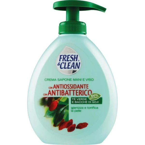 Fresh & Clean Sapun Lichid Hipoalergena piele sensibila fata si maini 300 ml, Bax 12 buc.