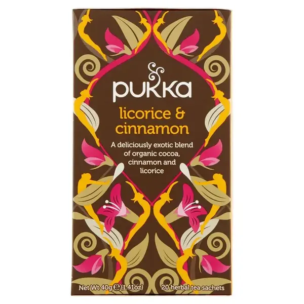Pukka Infuzie Licorice & Cinnamon 20 plic, Bax 4 buc