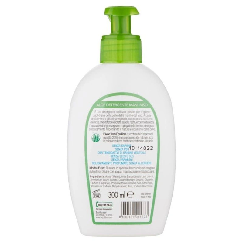 Equilibra Detergent Maini-Fata Aloe Delicate 300 ml Bax 6 buc.