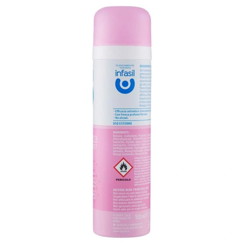 Infasil deodorant spray prospetime buchet 24h, 150 ml, bax 6 buc. 