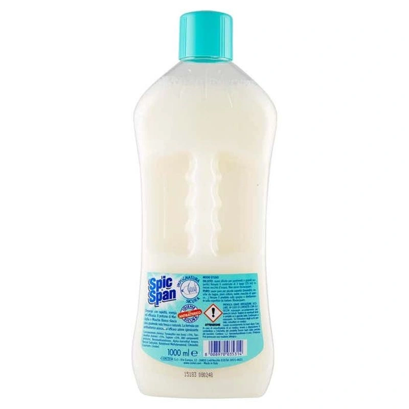 Spic&Span Detergent Pardoseli Marseille si Muschi Alb lt 1, Bax 12 buc.