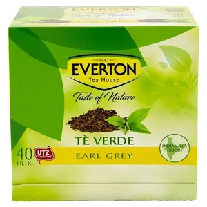Everton ceai verde earl grey 40/set plic bax 10 buc.