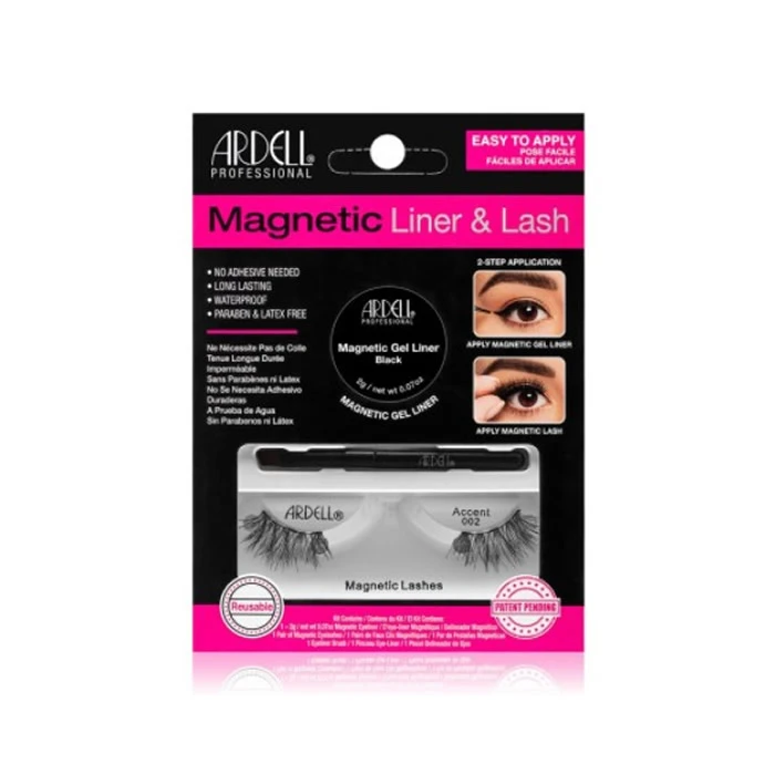 Ardell gene false magnetic liner & lash false eyelashes accent 002