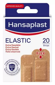 Hansaplast plasture elastic x20 buc. 2 forme bax 10 buc.