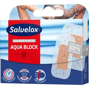 Salvelox aqua block plasturi x12 buc. bax 12 buc.