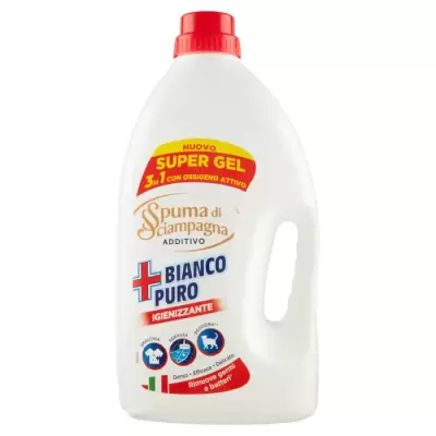 Spuma di Sciampagna Detergent Lichid Automat Bianco Puro Super Gel 3in1 2300 ml Bax 6 buc>