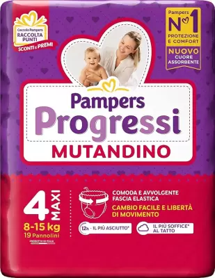 Pampers Scutece Progressi Maxi Pants 8-15 Kg Set/19 Bax 4 buc.