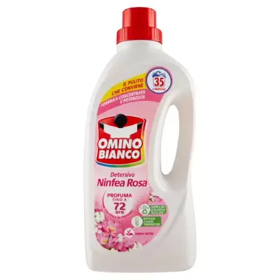 Omino Bianco Detergent lichid Automat Ninfea Rosa 35 spl. Bax 6 buc.