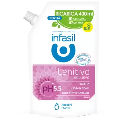 Infasil Detergent Intim Lenitivo Rezerva 400 ml Bax 6 buc.