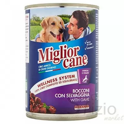 Miglior Cane Hrana pentru Caini cu Bucate de Joc 405 gr Bax 24 buc.