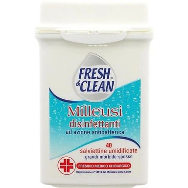 Fresh & clean servetele curatare dezinfectante 40 piese, bax 6 buc.