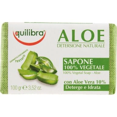  Equilibra Sapun Solid Vegetal Aloe 100 gr, Bax 12 buc.