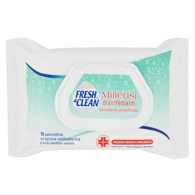  fresh & clean milleusi servetele dezinfectante 20 buc., bax 12 buc.