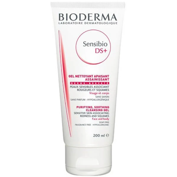 Bioderma sensibio ds+ gel purifying soothing cleansing gel 200ml