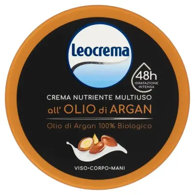 LEOCREMA Crema de Corp cu Ulei de Argan pentru Fata si Corp Maini 300 ml Bax 6 buc.