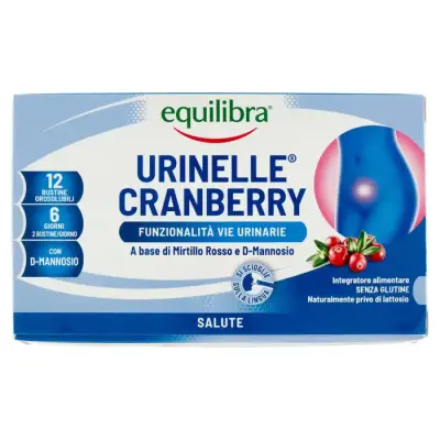 Equilibra Supliment Alimentar Urinelle Cranberry 12 plicuri Bax 6 buc.