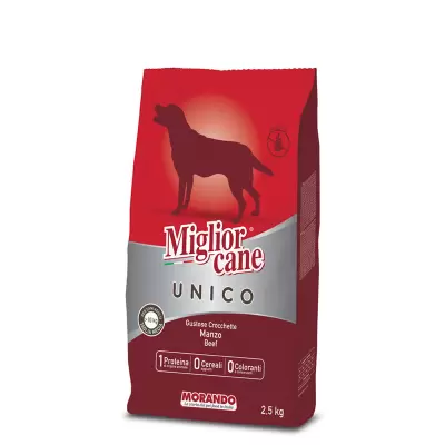 Miglior Cane Unico Hrana caine cu Carne de Vita 2,5 Kg Bax 5 buc.