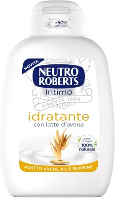 Neutro Roberts, Detergent Intim Hidratant cu Lapte de Ovaz, 100% Natural pentru Femei si Copii 200 ml Bax 12 buc.