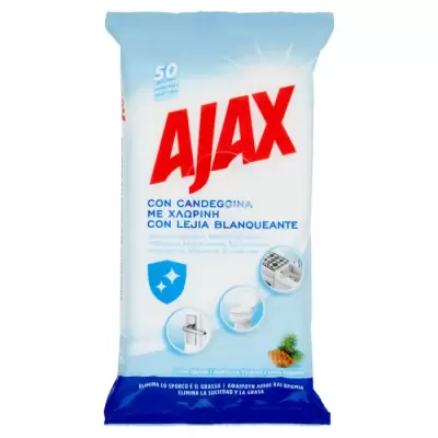 Ajax Servetele Dezinfectante cu Clor 50 bucati Bax 10 buc.