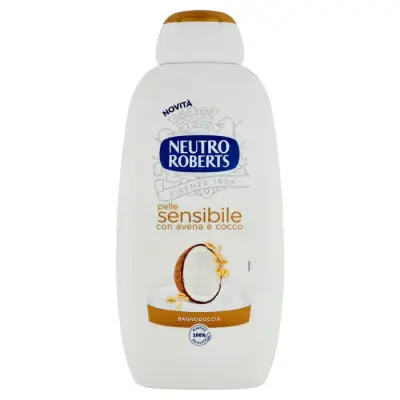 Neutro Roberts Dus Spuma de Baie Piele Sensibila cu Ovaz si Nuca de Cocos 600 ml Bax 3 buc.