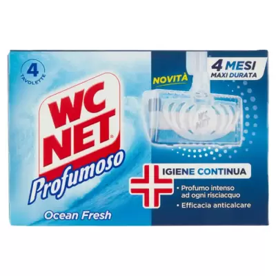Wc Net Odorizant WC Solid, Ocean Fresh, 4 buc/cutie, Bax 12 buc.