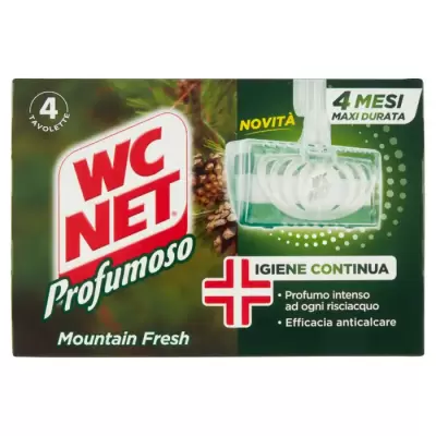 Wc Net Parfumat Toaleta Dezinfectant Tableta Mountain Fresh 4 Set Bax 12 buc.