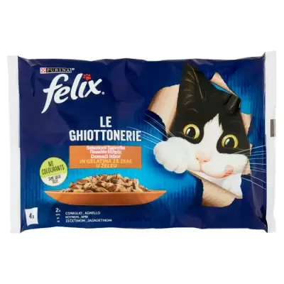 Felix Le Ghiottonerie Tasty Selections Iepure & Miel  4 x 85 g Bax 12 buc.