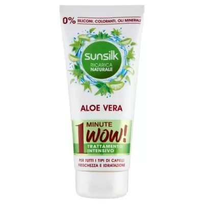 Sunsilk Natural Aloe Vera Refill 1 Minut Wow! Tratament Intensiv 180 ml Bax 6 buc.